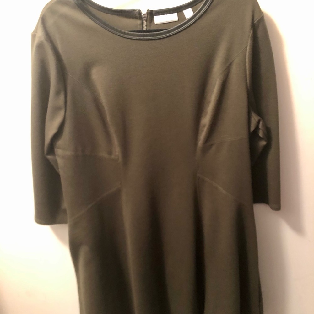 New York & Company olive dress